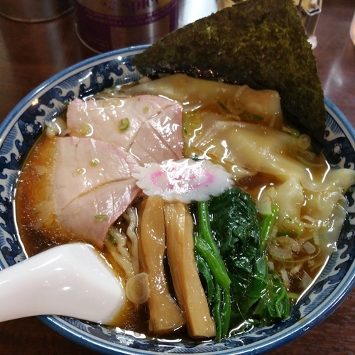 「わんたん麺(８９０円)」@白河中華そば 弘流の写真