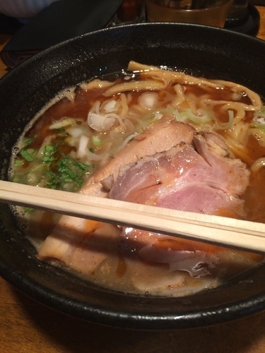 「海老濃厚豚骨醤油」@はりけんラーメンの写真