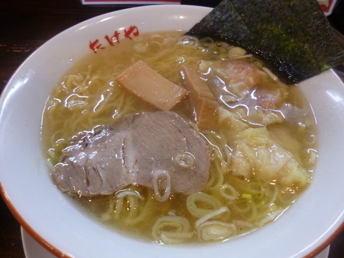 「海老ぷりぷりわんたん　塩」@らーめん厨房 丈屋の写真