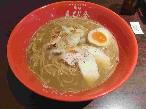 「濃厚白湯海老そば（880円）」@海老そば専門店 築地 えび金 立川店の写真