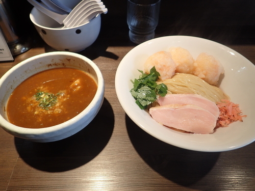 「エビ細つけ麺(830円)」@つけ麺 一燈の写真