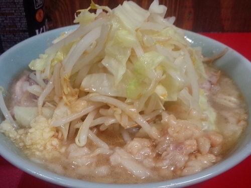 「ラーメン小（ニンニク少しアブラ）」@ラーメン二郎 新潟店の写真