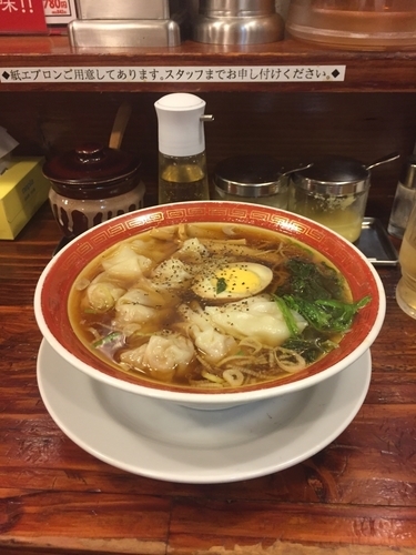 「雲呑麺 醤ミニ 604円」@広州市場 西新宿店の写真
