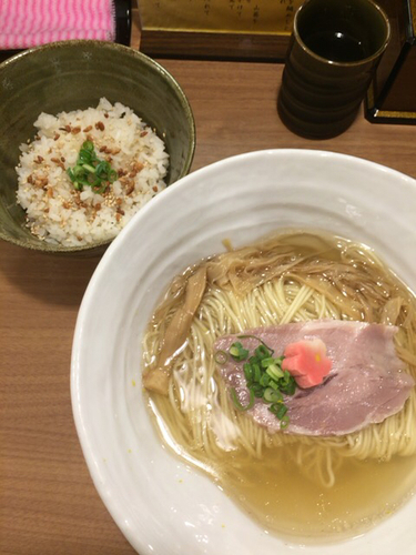 「鯛塩そば800円＋鯛めし（小）150円」@鯛塩そば 灯花 本店の写真