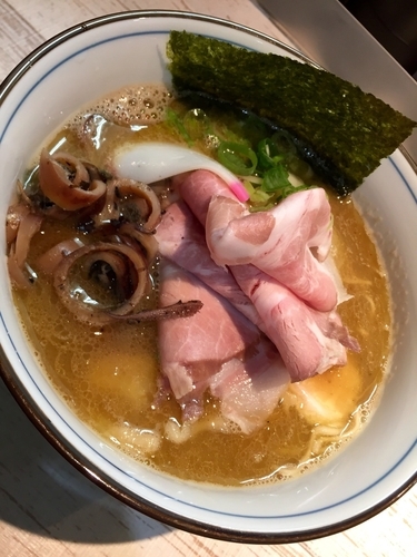 「【気まぐれ限定】こってり中華そば ￥850」@中華そば 四つ葉の写真