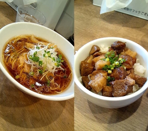 「『醤油らーめん+チャーシューごはん(￥750)+250』」@自家製麺 らーめん工房 縁の写真