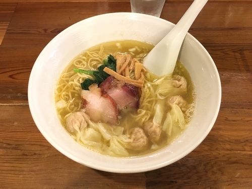 「塩ワンタンめん(5個)」@らーめん穀雨の写真