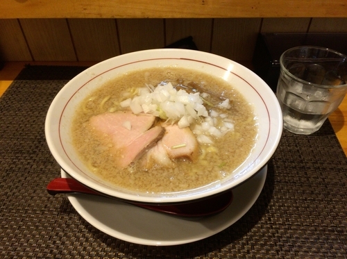 「背脂煮干し 肉炊き飯 ¥750、¥100」@麺庵ちとせの写真