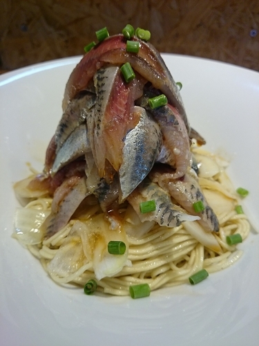 「いわしそばダブル（390円×2）￥780」@寿製麺よしかわ 川越店の写真