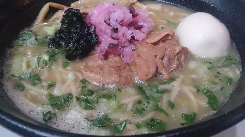 「トリプルはりけん 味玉」@はりけんラーメンの写真