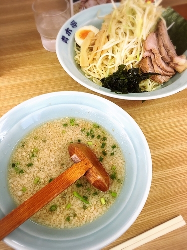 「定番(醤油)つけ麺  中」@ラーメン青木亭 八潮店の写真
