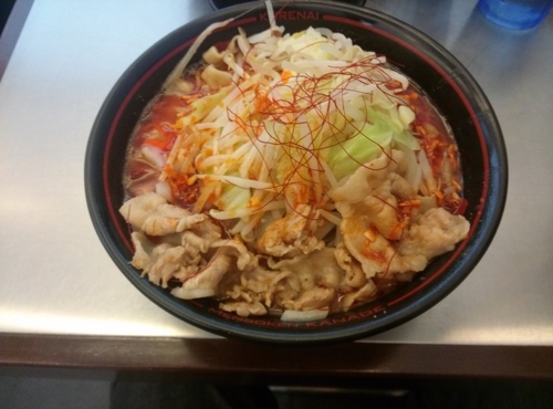 「紅ラーメン」@麺創研 紅 府中の写真