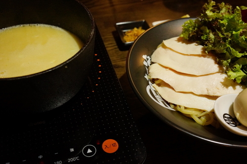 「濃厚鶏白湯つけ麺(塩) ＋大盛り」@麺屋 時茂 西川口店の写真