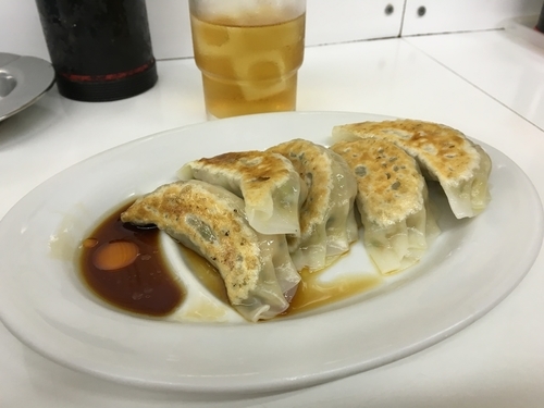「餃子」@ラーメンめん丸 吉岡店の写真