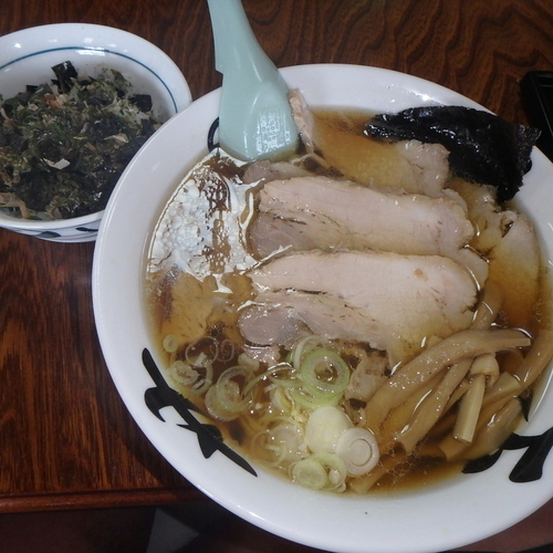 「チャーシューメン(こってり)(850円)替玉(120円)他」@中華そば処 琴平荘の写真