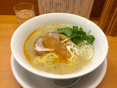 「塩そば〜甘海老の和風アメリケーヌ 海の恵み」@中華そば 大井町 和渦の写真