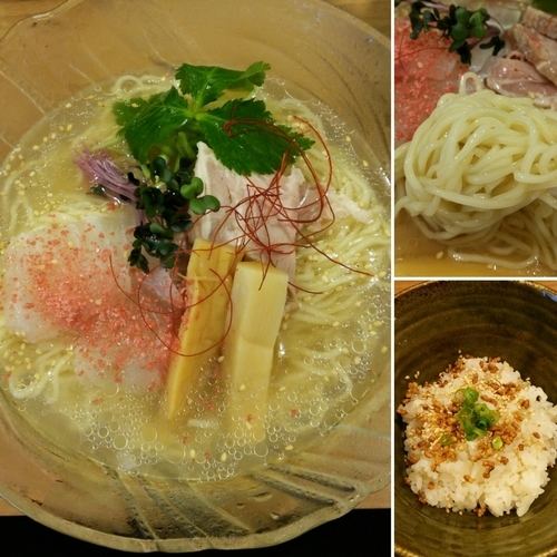 「【復活限定麺】芳醇冷やし鯛塩そば980円」@鯛塩そば 灯花 本店の写真