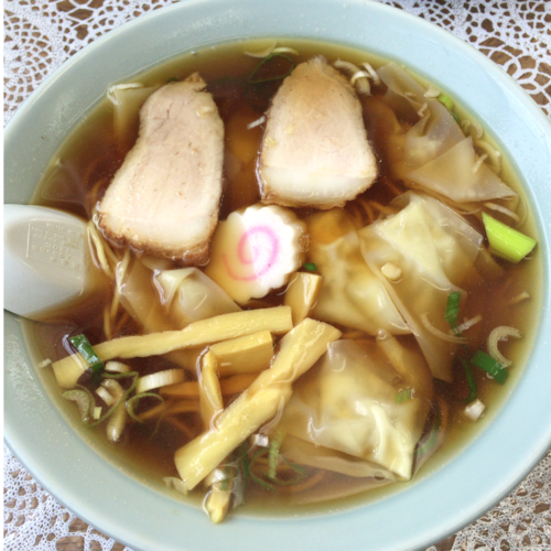 「ワンタンメン　650円」@きんそばの写真