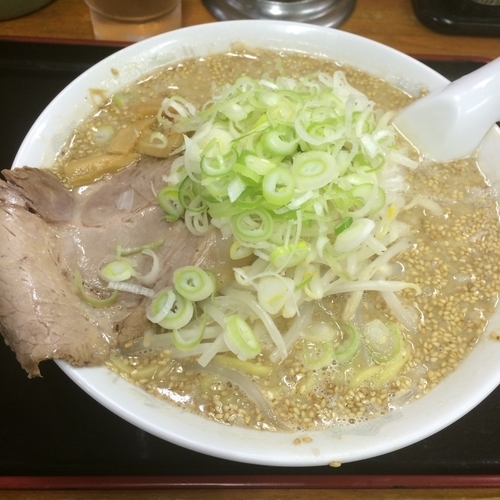 「醤油とんこつごま」@北海とんこつらーめん 純輝 神栖店の写真