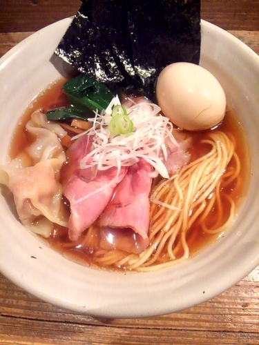 「特製醤油らぁめん　970円＋小コロチャー丼200円」@Homemade Ramen 麦苗の写真