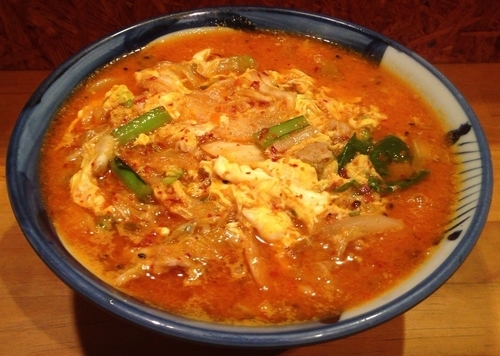 「キムチチゲらーめん(本日のおすすめ)650円」@らーめん大紅の写真