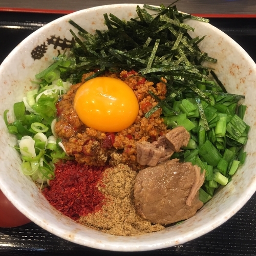 「台湾まぜそば（￥720）」@立ちうどん 栄屋丸の写真