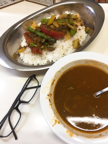 「春の夜かれープレミアム【南インド風？春のすーぷかれー】」@かれーの店 うどんの写真