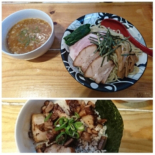「(限定)焼き味噌辛しつけ麺 三枚チャーシュー」@大公の写真