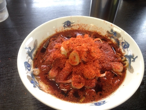 「中華そば小 自前一味唐辛子750円」@西町大喜 中島店の写真