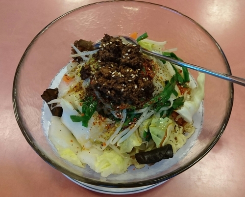 「汁無し担々麺」@青城飯店の写真