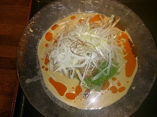 「冷やしタンタンメン」@石焼らーめん 火山 小山店の写真