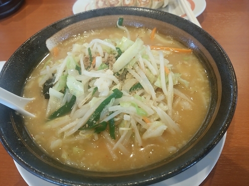 「味噌野菜らーめん(並盛・160g)637円」@幸楽苑 藤岡店の写真