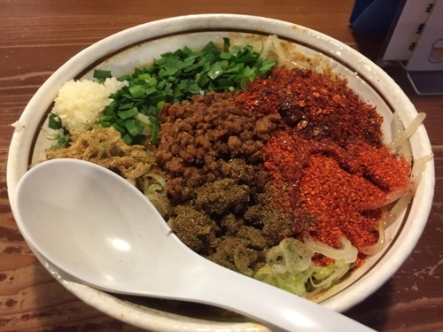 「タンタンまぜソバ」@麺 酒 やまのの写真