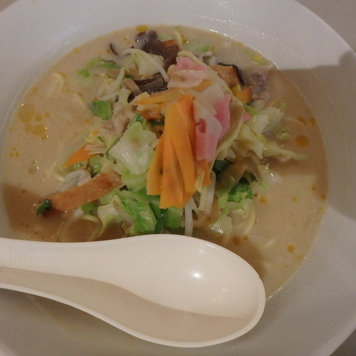 「長崎ちゃんぽん麺Ｗ(561円)、Aセット(248円)」@リンガーハット イオンモール広島祇園店の写真