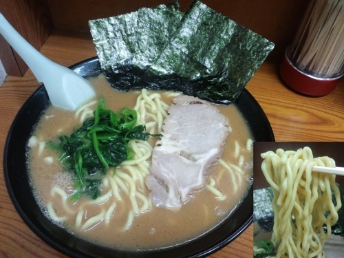 「醤油ラーメン中盛固め780円」@らーめん家 せんだい 横浜橋店の写真