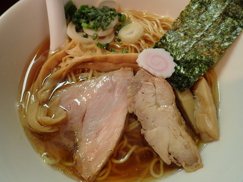 「中温抽出にぼしそば＋和え玉（1玉）」@おおぜき中華そば店の写真