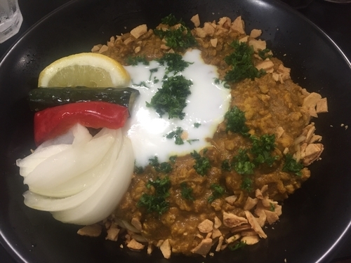 「（15食限定）キーマカリーまぜそば（追い飯付）¥900」@自家製麺SHINの写真