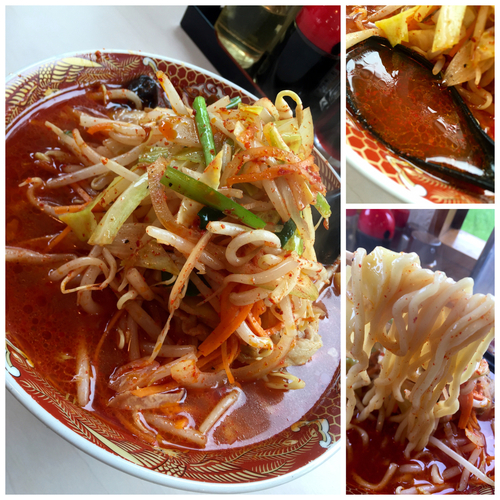 「ちょっと辛いタンメン￥830＋チャーシュー￥300」@あぢとみ食堂の写真