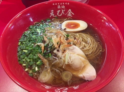 「海老そば」@海老そば専門店 築地 えび金の写真