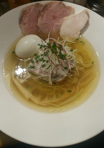 「焼アゴと鶏の清湯 極 900円」@麺庵 小島流の写真