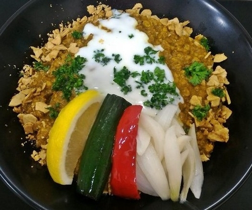 「【限定】キーマカリーまぜそば　９００円」@自家製麺SHINの写真