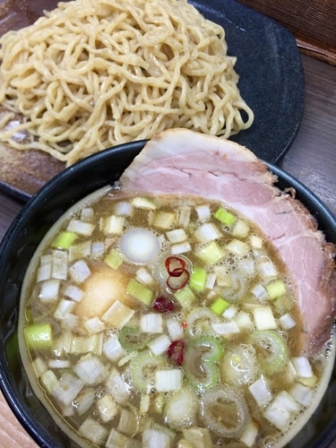 「つけそば￥800＋ラーパス味玉」@頓知房の写真