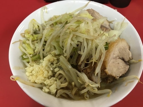 「小豚 麺半分」@ラーメン二郎 茨城守谷店の写真