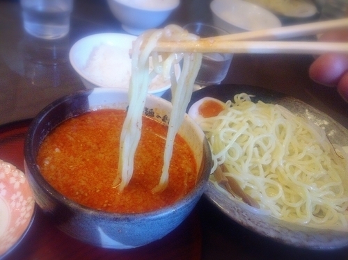 「【からみそつけ麺】800円」@らーめん 岡崎 東松山店の写真