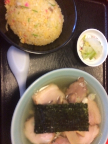 「チャーシューメン＋半チャーハンセット」@佐野ラーメン たかのの写真