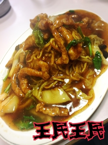 「豚入り焼きそば¥850」@珉珉の写真