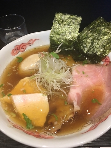 「特製アゴ、サンマ醤油」@龍のひげの写真