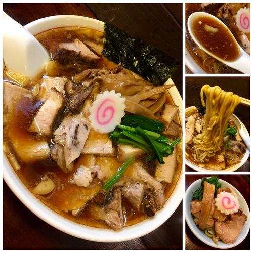 「しょうゆチャーシューメン肉増し￥1000＋小ライス￥100」@オランダ亭の写真