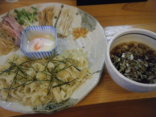 「温玉柚香つけ麺900円」@支那そば やまき 正月屋分店の写真