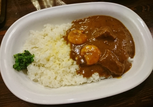 「ダブル(ビーフ&エビ)カレー 1300円」@ペルソナの写真